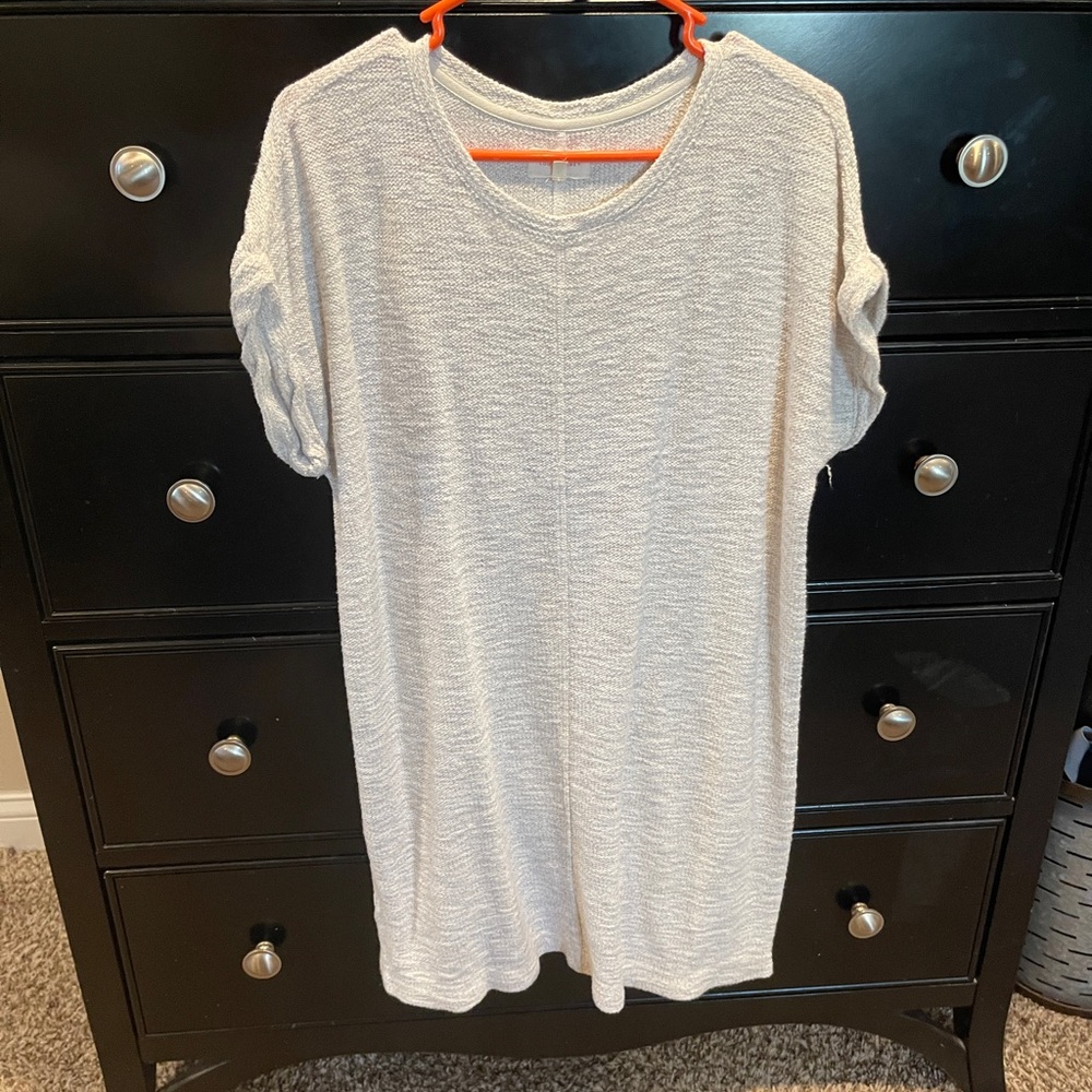 Lou & Grey Sweatshirt Mini Dress, Size Large